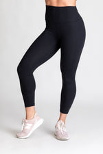 CAM BEYOND BASIC HIGH WAISTED LEGGINGS - BLACK