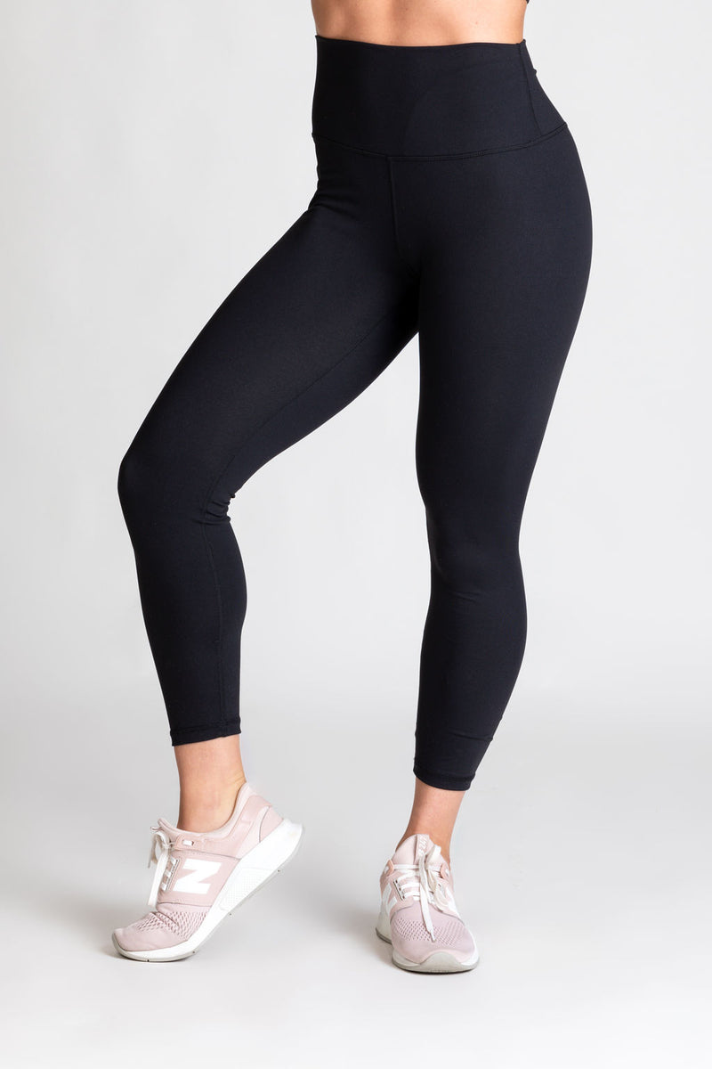 CAM BEYOND BASIC HIGH WAISTED LEGGINGS - BLACK