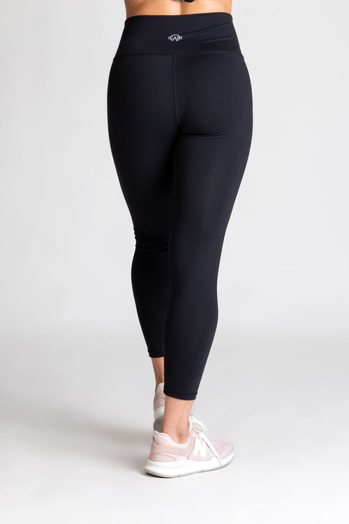 CAM BEYOND BASIC HIGH WAISTED LEGGINGS - BLACK