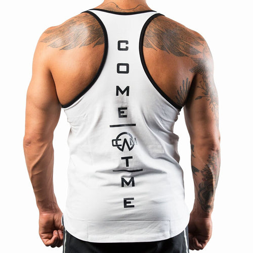 CLASSIC GYM STRINGER - WHITE