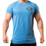 ESSENTIAL SHORT SLEEVED T SHIRT - BLUE