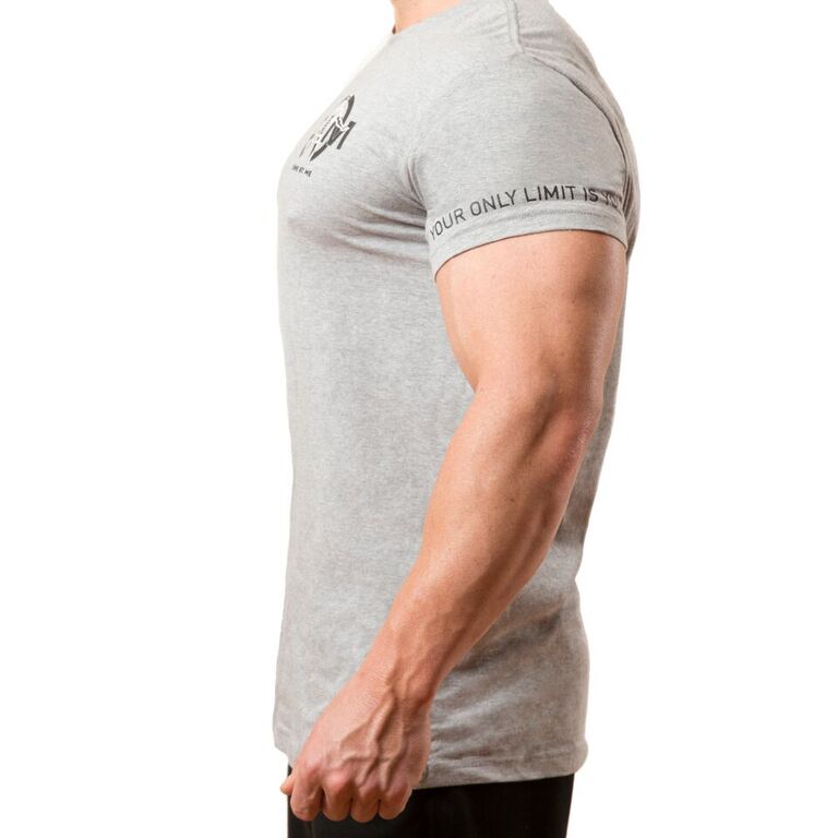 ESSENTIAL SHORT SLEEVED T SHIRT - GREY