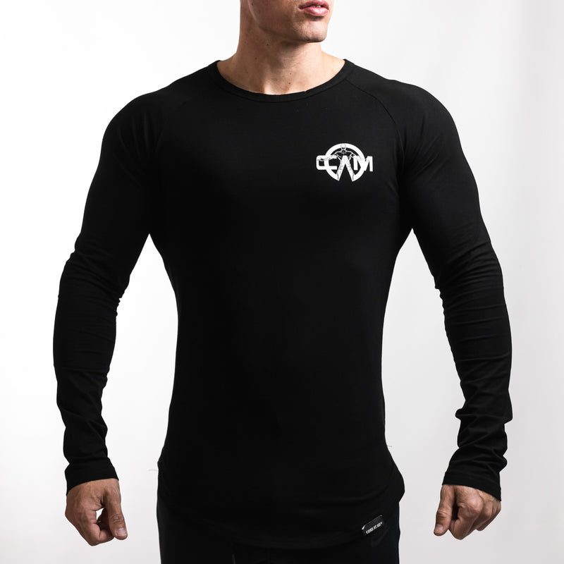TAPERED LONG SLEEVE - BLACK