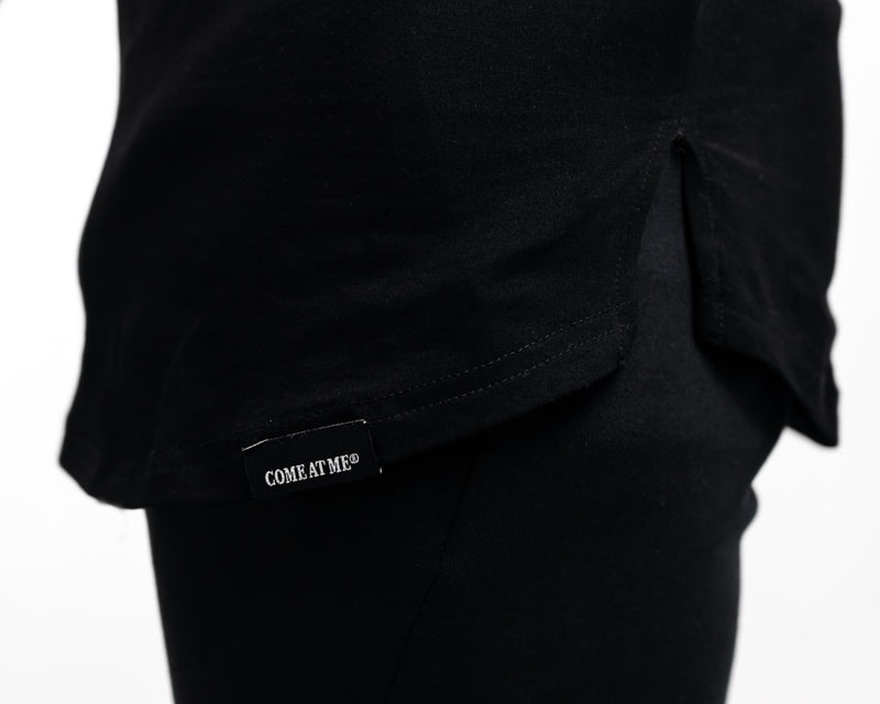 TAPERED LONG SLEEVE - BLACK