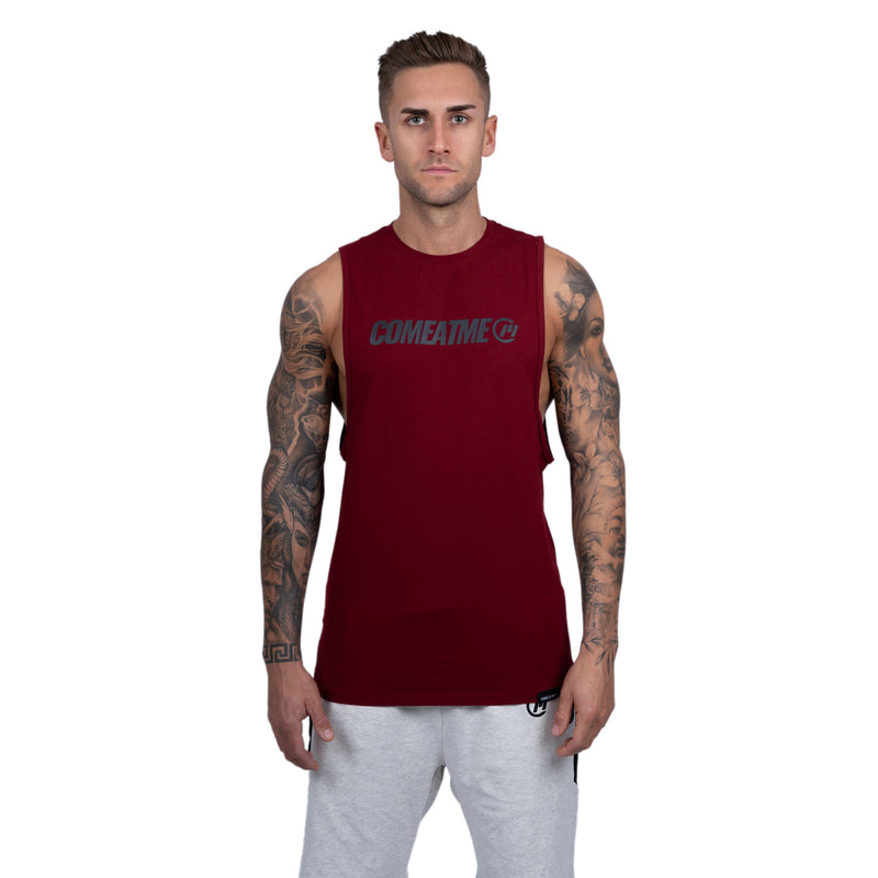 VITAL DROP ARMHOLE TANK - CLARET